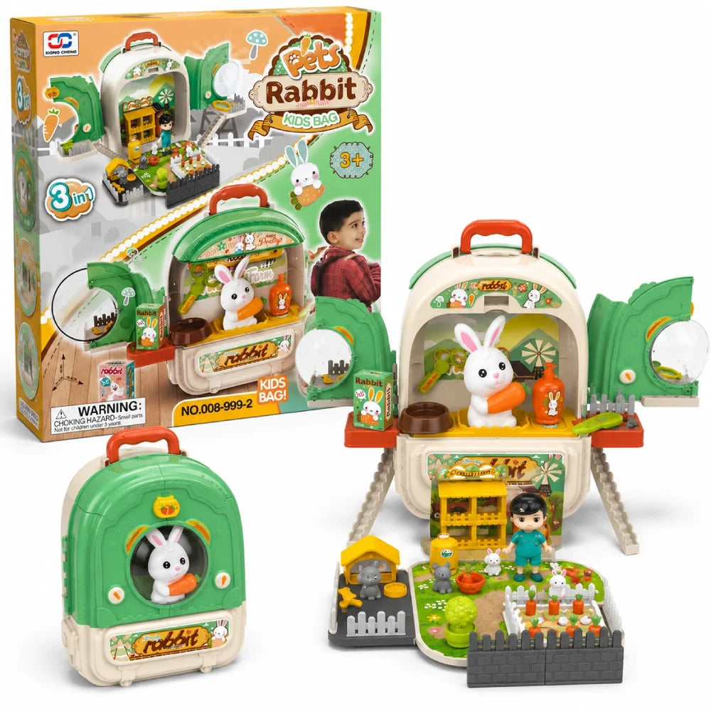 3 In 1 Pet Play Set Rabbit