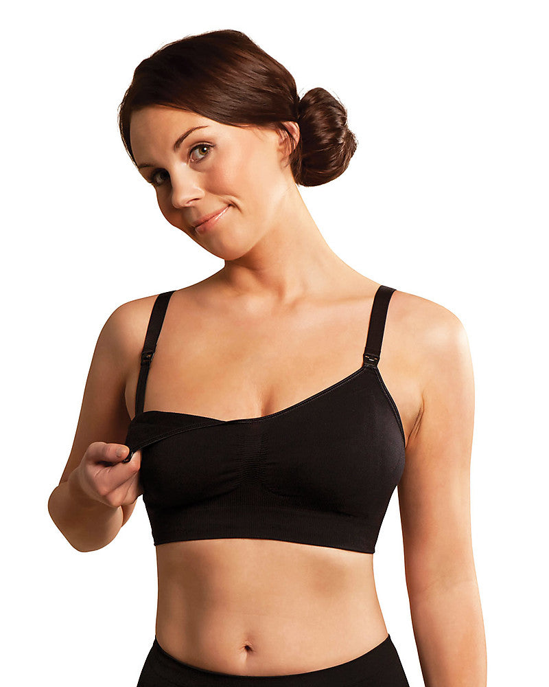 كاريويل- حمالة صدر للحمل والرضاعة عضوية – أسود – أكس لارج