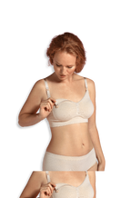 كاريويل- حمالة صدر للحمل والرضاعة عضوية – عسلي – ميديام l