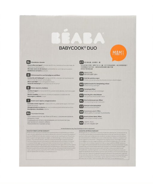 BEABA - BABYCOOK DUO - WHITE/SILVER