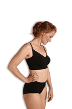 كاريويل- حمالة صدر للحمل والرضاعة عضوية – أسود – أكس لارج