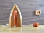 Wooden iron with plug (Red)
