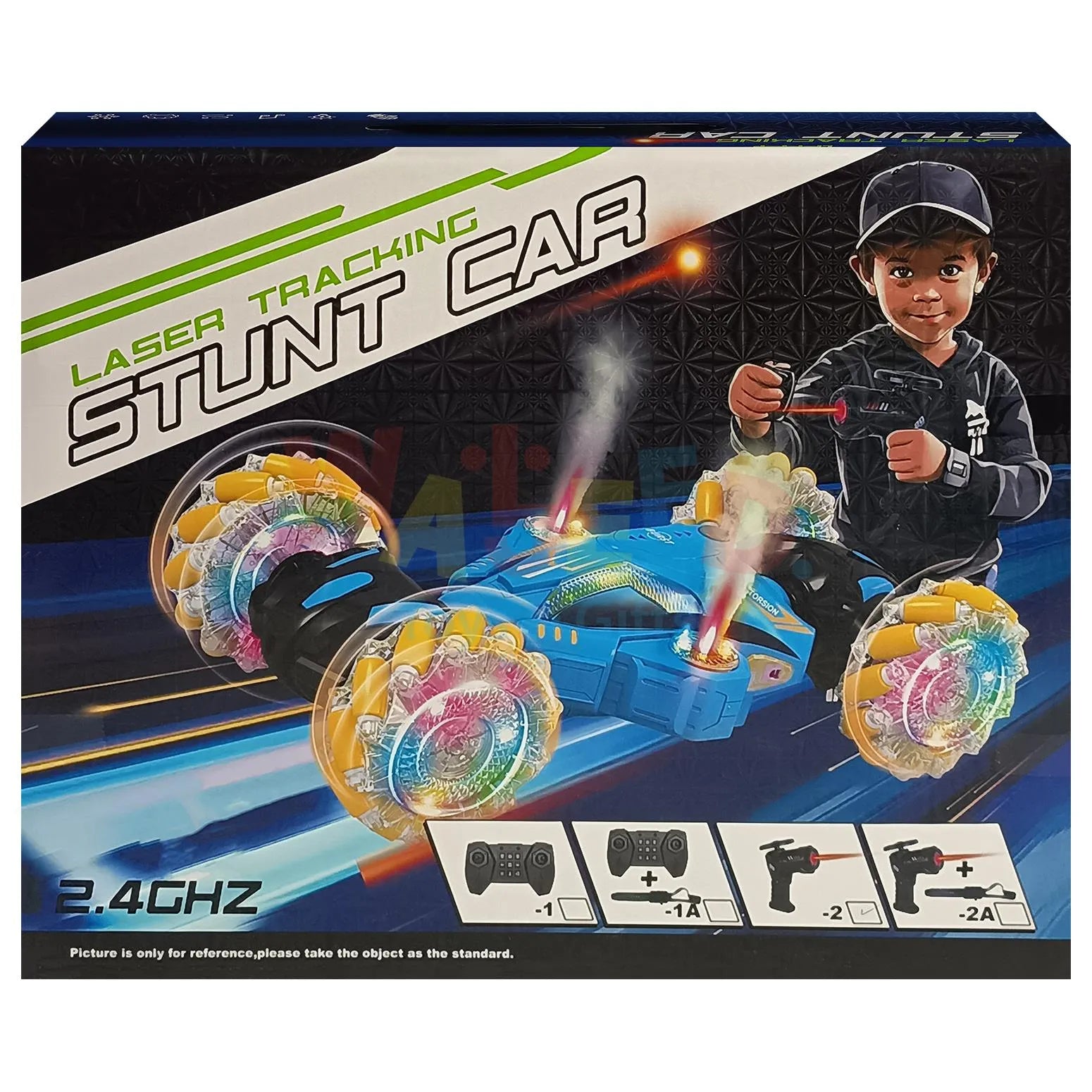 360° Spins, LED Wheels & Laser Remote Control