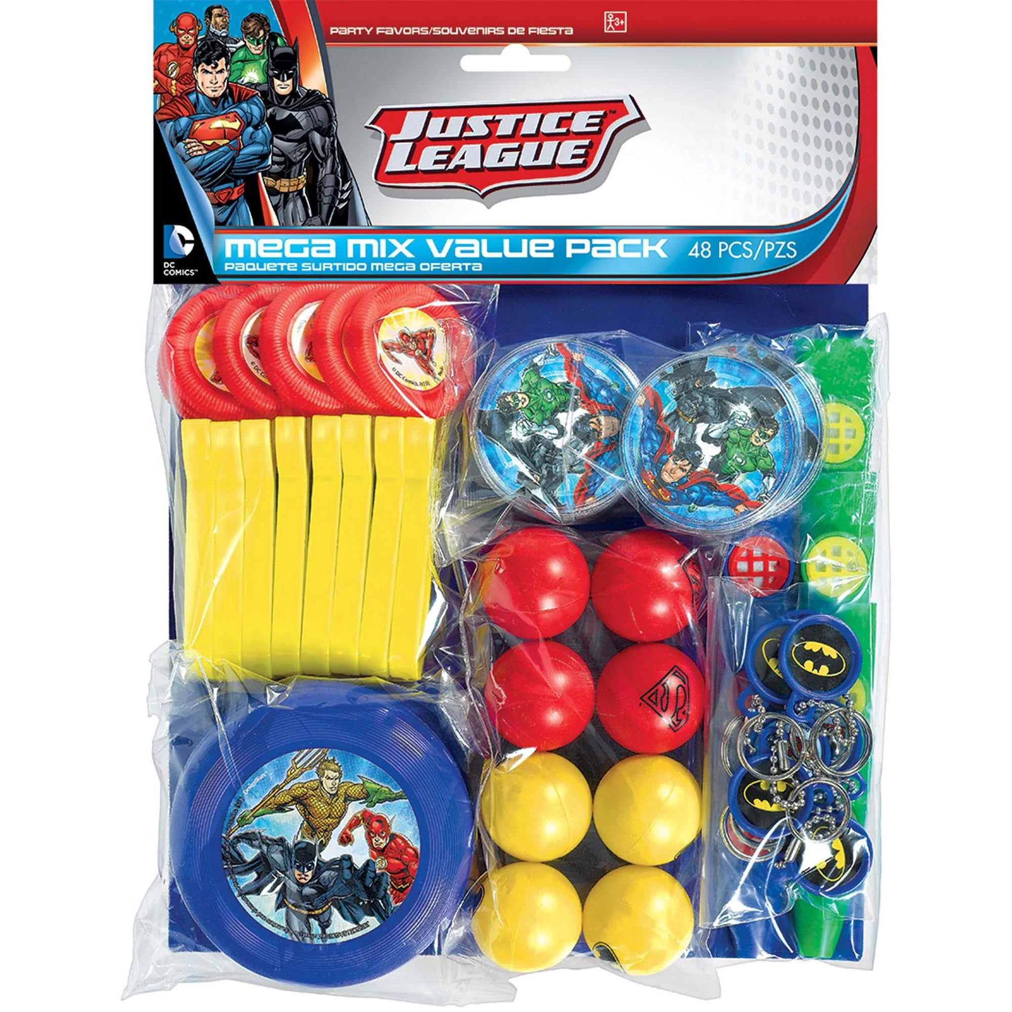 JUSTICE LEAGUE VALUEPACKFAVORS-48PC