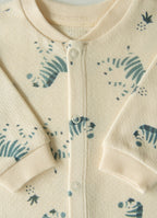 Kitikate ORGANIC PREMIUM TOUCAN WITH BIB ROMPER NATURAL