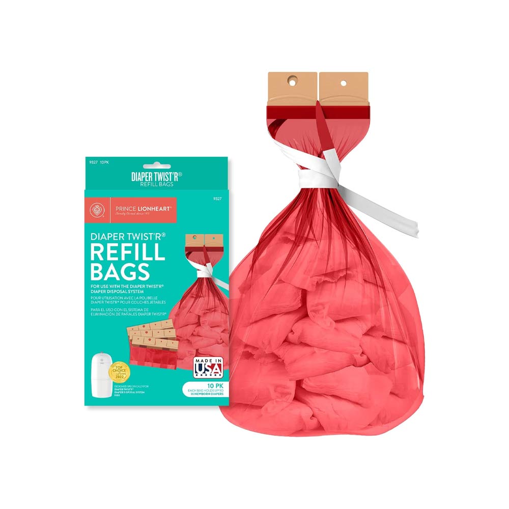 PLH-My Twist'r Nappy Disposal System Refill Bags: lock in the odours - 10pk - NEW Green