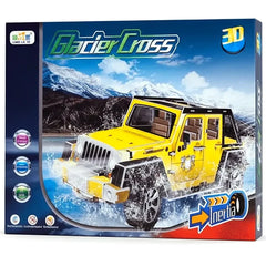 3D PUZZLE DESERT CROSS JEEP