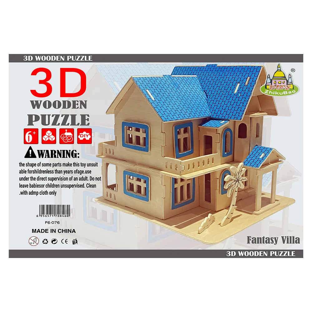 3D Wooden Puzzle Fantasy Villa