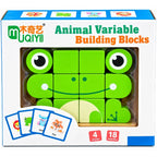 4-Design Wooden Animal Building Blocks
