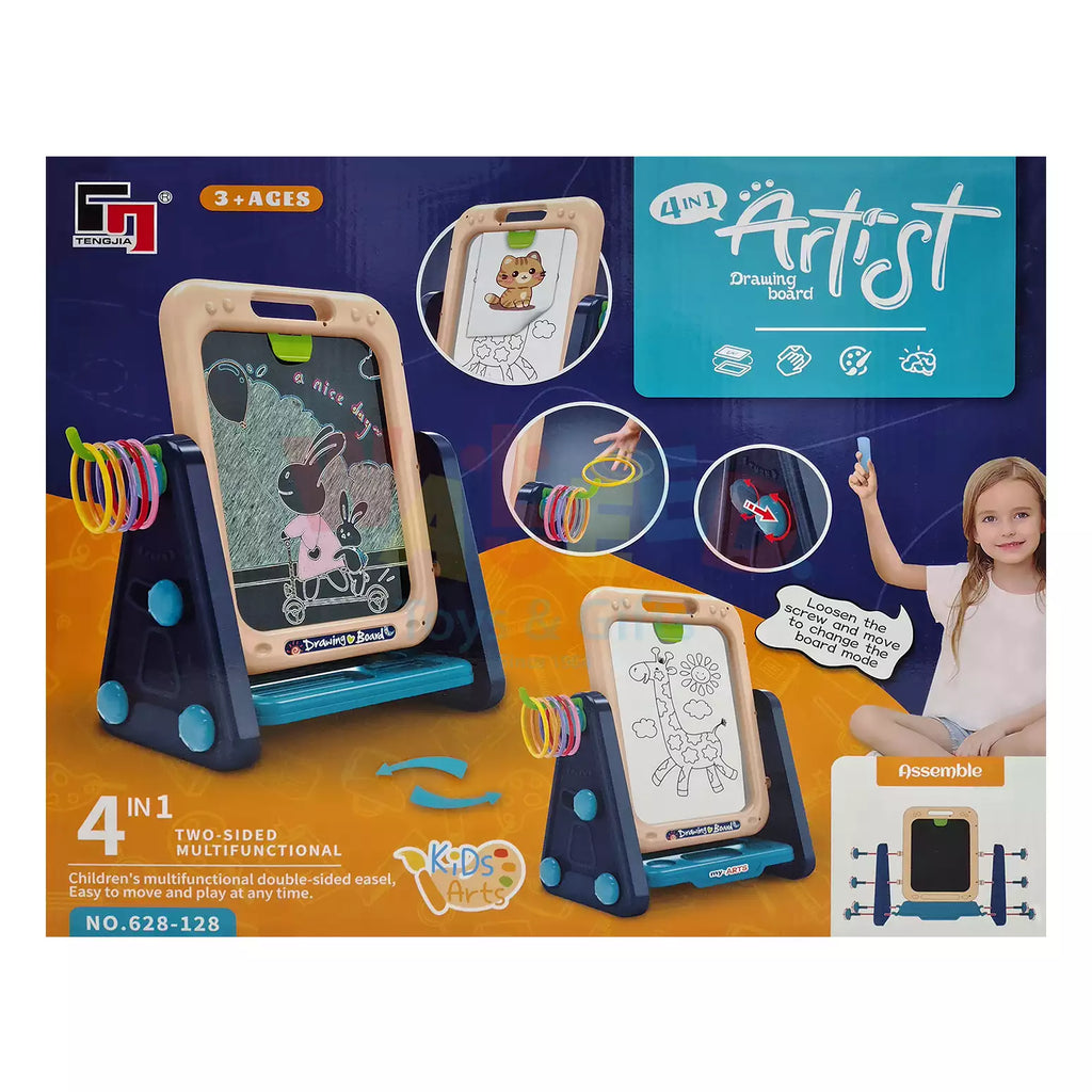4-in-1 Artist Drawing Board – Double-Sided Easel for Kids