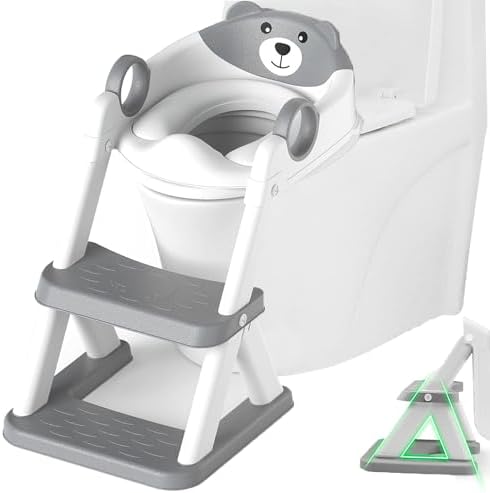 BABYJEM STEPTOOL POTTY TRAINING WITH LADDER GREY