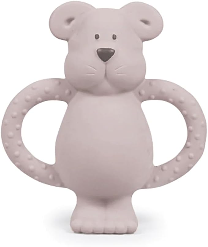 Pippeta Albert Bear Natural Rubber Teether _ Blush