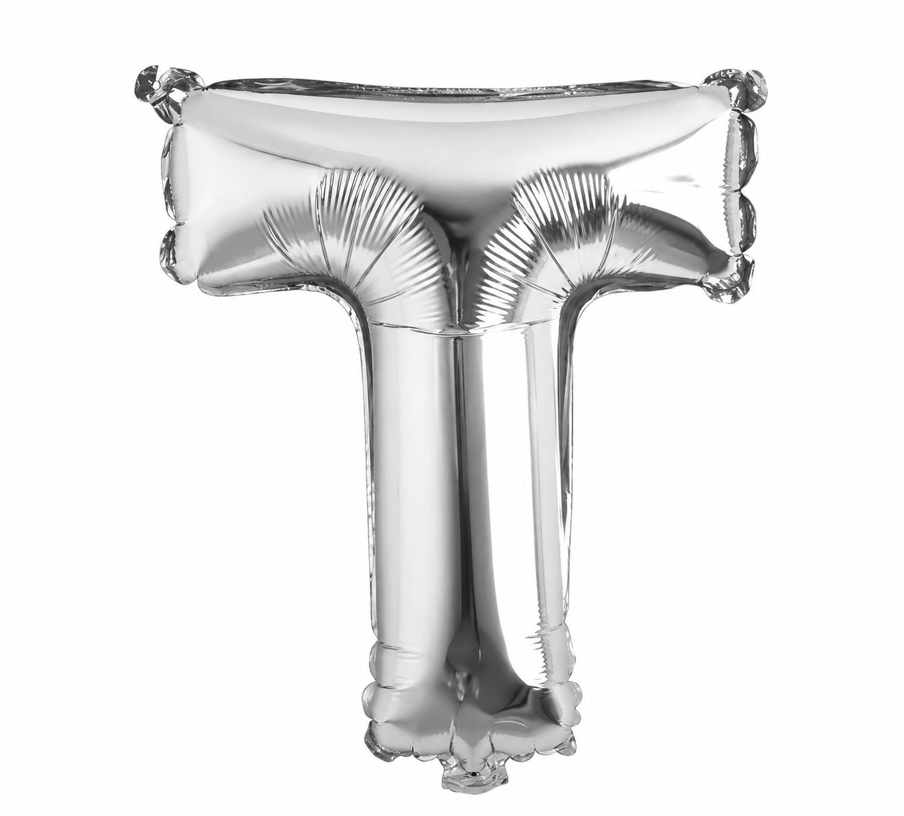 P50 LETTER T SILVER BALLOON26X32"