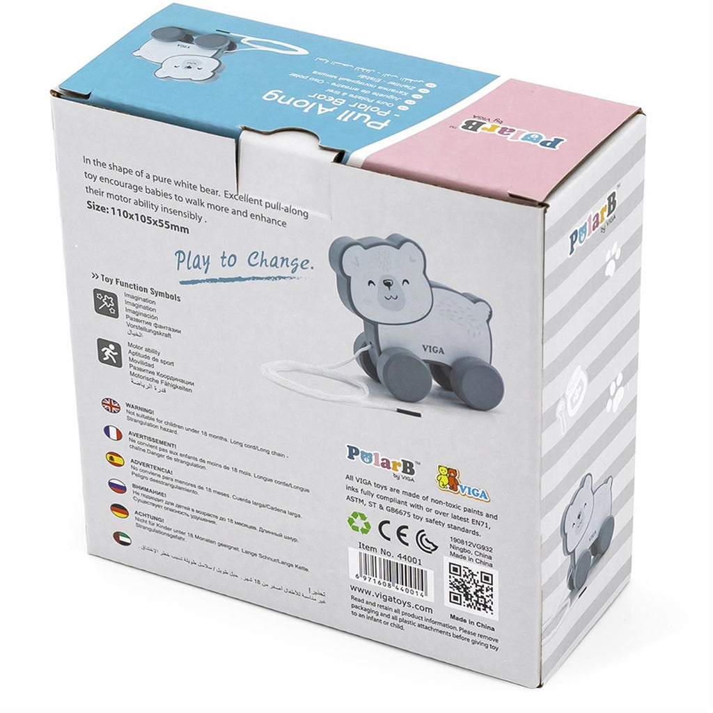 Viga Pull Along - Polar Bear