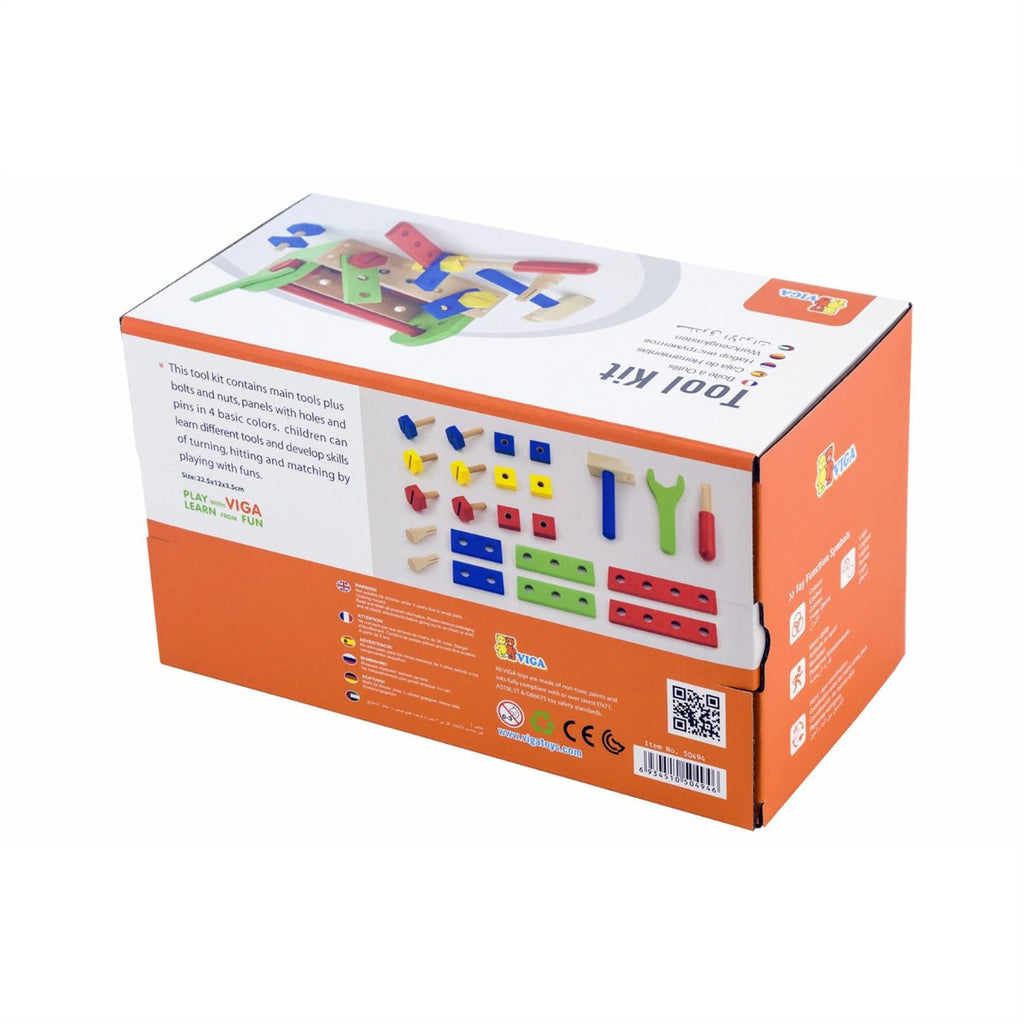 Viga Wooden Tool Kit - 24 Pcs