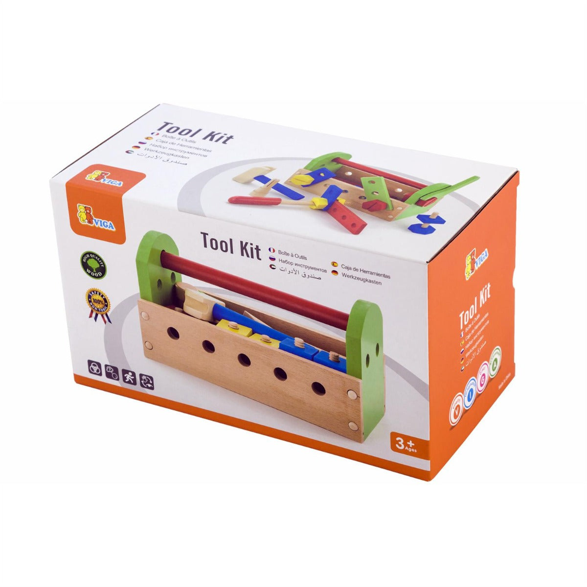 Viga Wooden Tool Kit - 24 Pcs