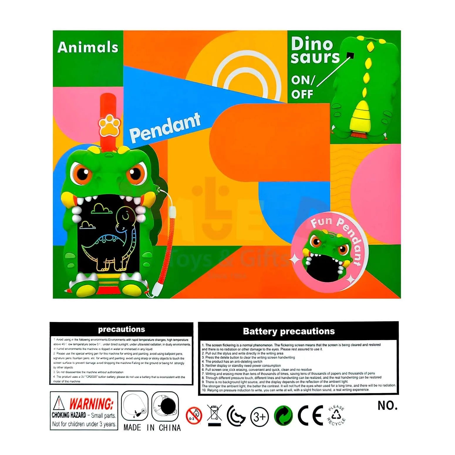 Kids LCD Writing Drawing Board 4.5 Inch Portable Toy