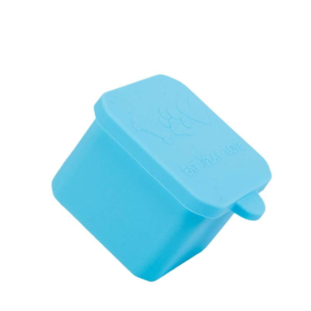 Fun box 100 ml square silicone container Blue