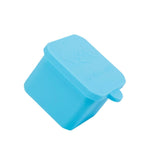 Fun box 100 ml square silicone container Blue