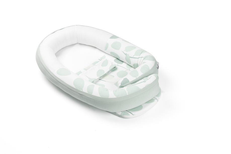 DOOMOO - BABY NEST - COCOON LEAVES AQUA GREEN