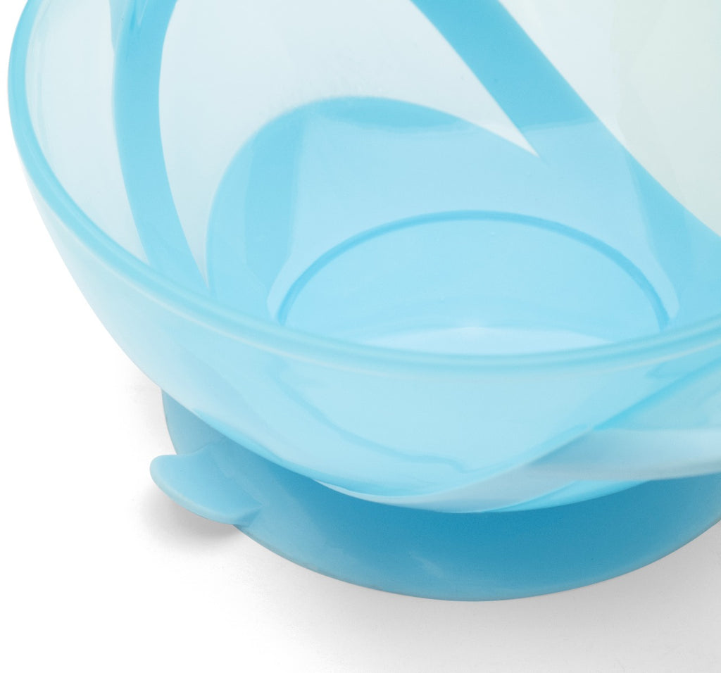 Nuvita Bowl with lid, spoon and suction cup. Blue