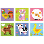 viga 6-side Cube Puzzle - Farm Animals
