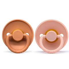 Tiny's Pacifier - 2pcs - Smoke Pink & Capucino Size 1