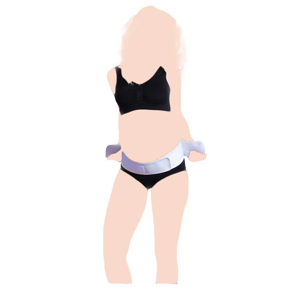 كاريويل- حزام الدعم للحمل- أبيض – لارج  / أكس لارج