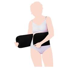 كاريويل- حزام الدعم للحمل- أسود- لارج/ اكس لارج