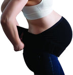 كاريويل- حزام الدعم للحمل- أسود- لارج/ اكس لارج