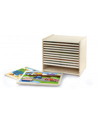 viga 16-Piece-Puzzle  - 12pcs Set w/Storage Shelf