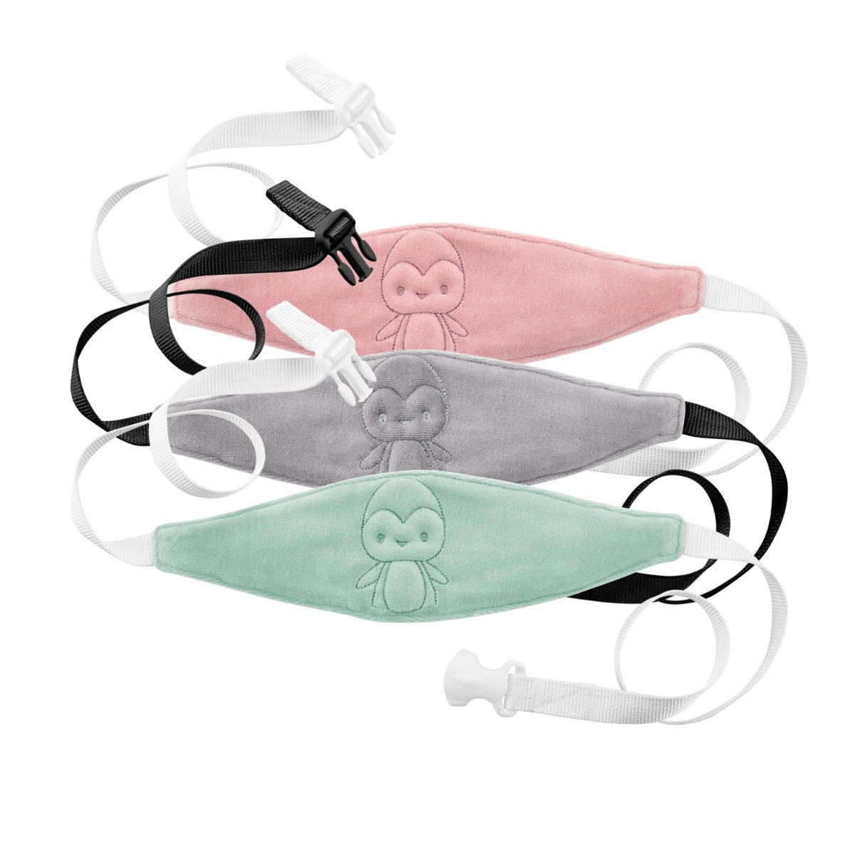 BABYJEM AUTO HEAD & NECK SUPPORT STRAP GREEN - VELVET