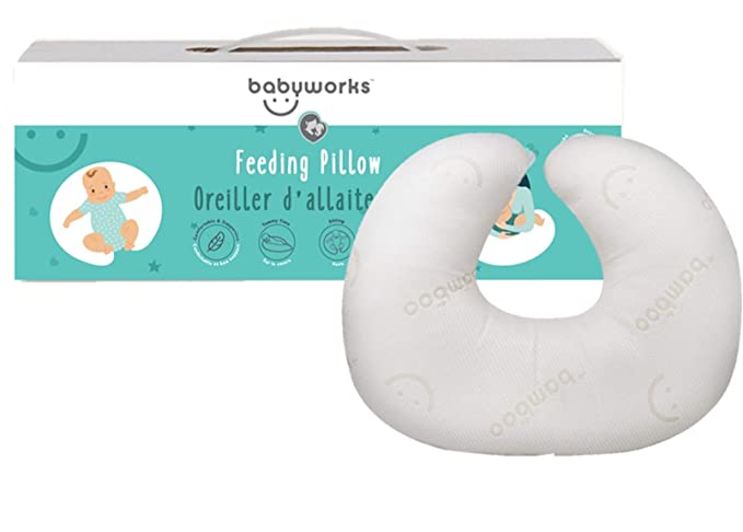 بيبي ووركس وسادة الرضاعة - أبيض