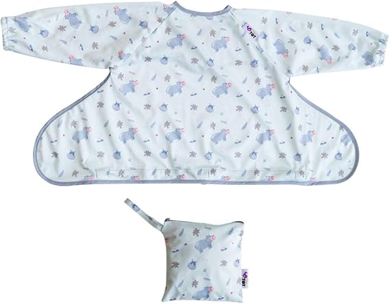 Tidy Tot Cover & Catch bib Hippos
