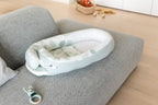 DOOMOO - BABY NEST - COCOON LEAVES AQUA GREEN