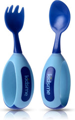 Kidsme Toddler Spoon and Fork Set - Aquamarine