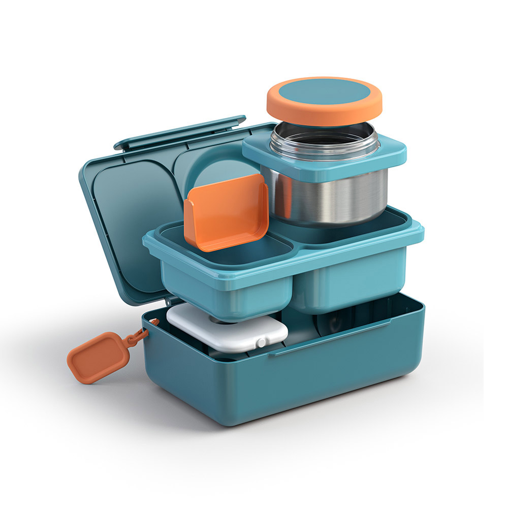 Omie Box Up Thermos 350ml Teal Green