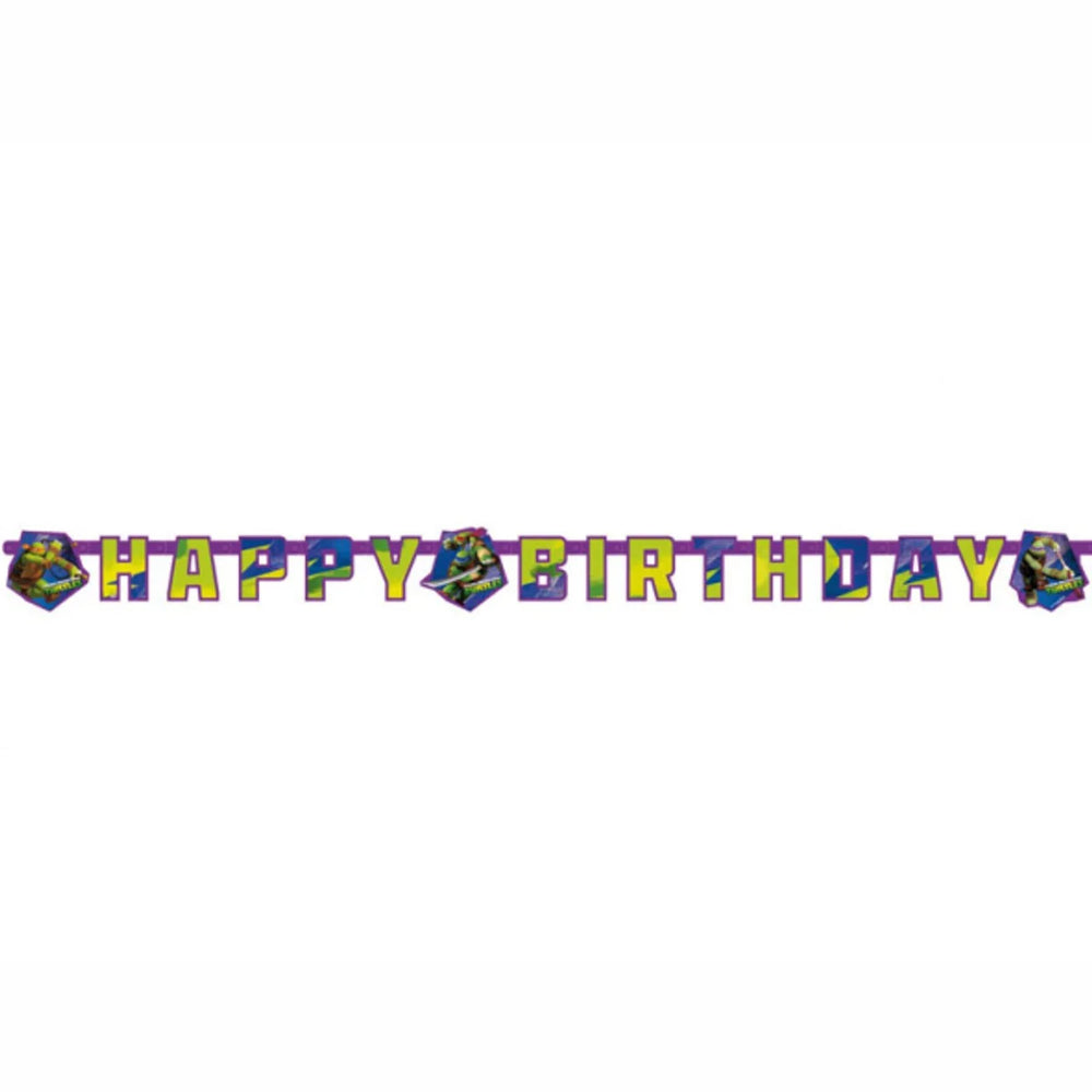 TEENAGE NINJA TURTLE B-DAY BANNER