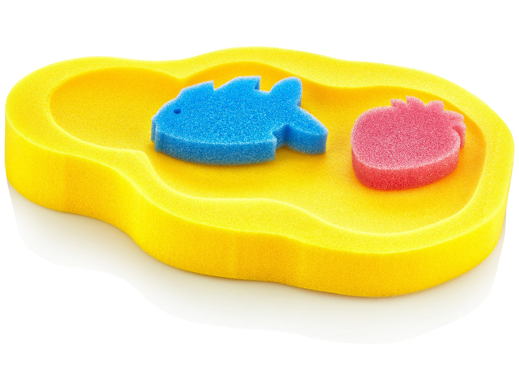 بيبي جيم - اسفنجة استحمام للطفل - اصفر