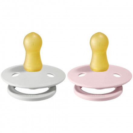 Bibs Pacifier Size 1 - Baby 0-6M (2pcs) - Haze/Blossom