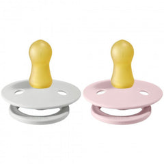 Bibs Pacifier Size 1 - Baby 0-6M (2pcs) - Haze/Blossom