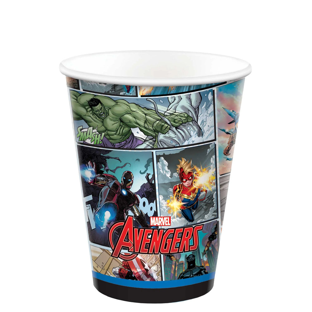 AVENGERS POWER UNITE PAPER CUPS 9OZ