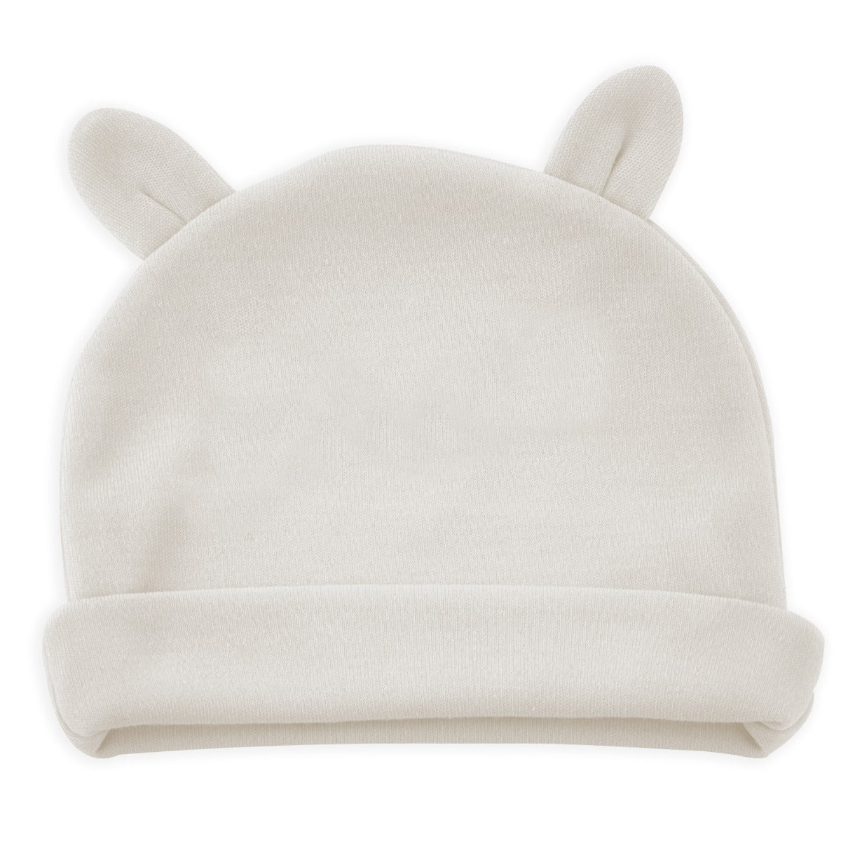 BABYJEM NEWBORN BABY HAT WITH EARS - WHITE
