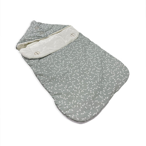 BABYJEM - SWADDLE WITH FISH PATTERNS - GREEN FLOWER