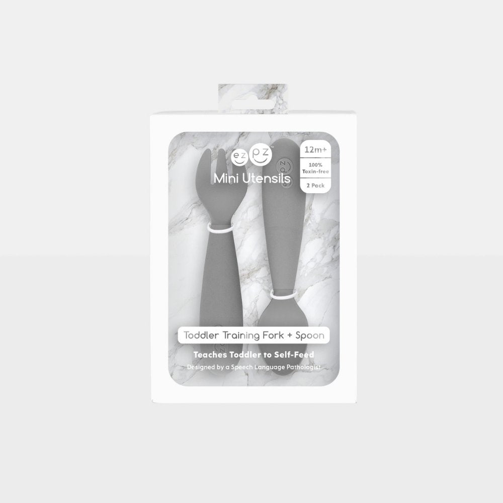 Ezpz Mini Utensils - Gray