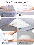 Momcozy Pregnancy Pillows for Sleeping, U Shaped Full Body Maternity Pillow with Removable Cover1