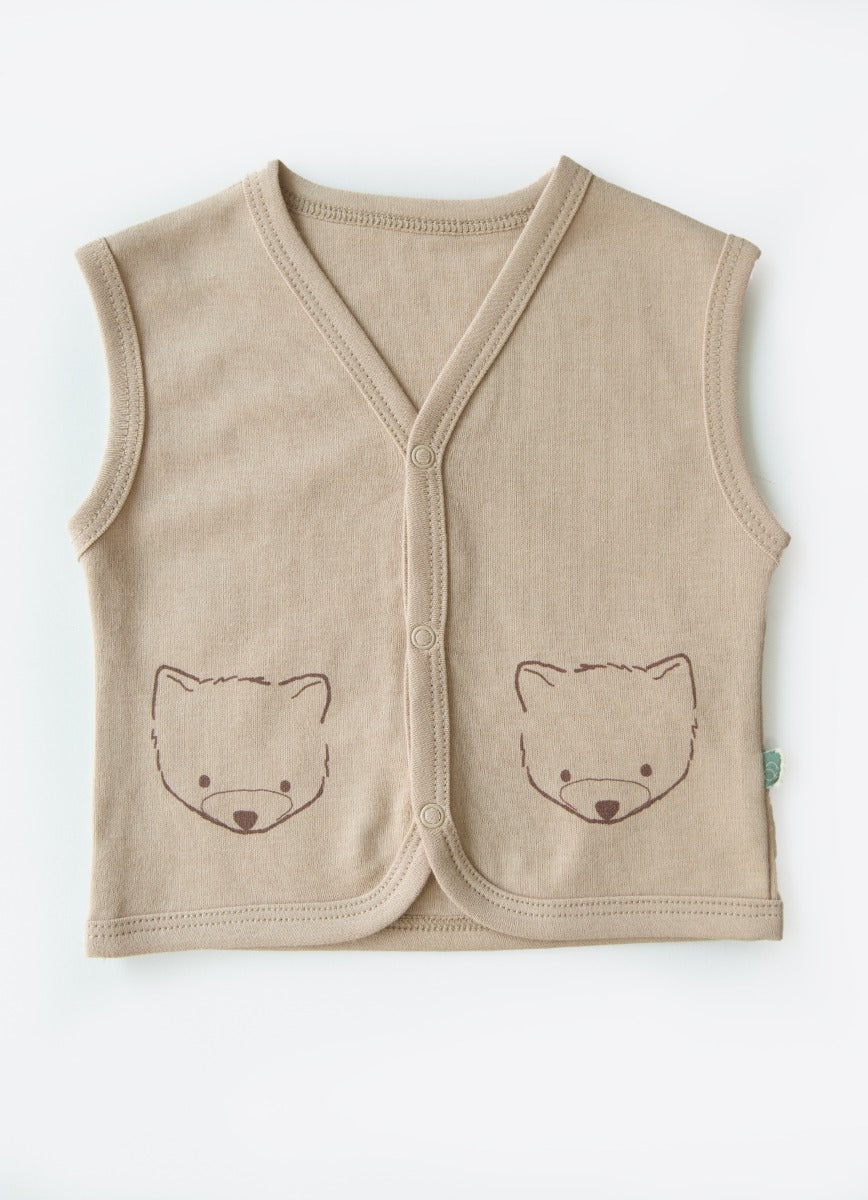 Kitikate ORGANIC RACCOON 4 PCS SET NATURAL-BEIGE