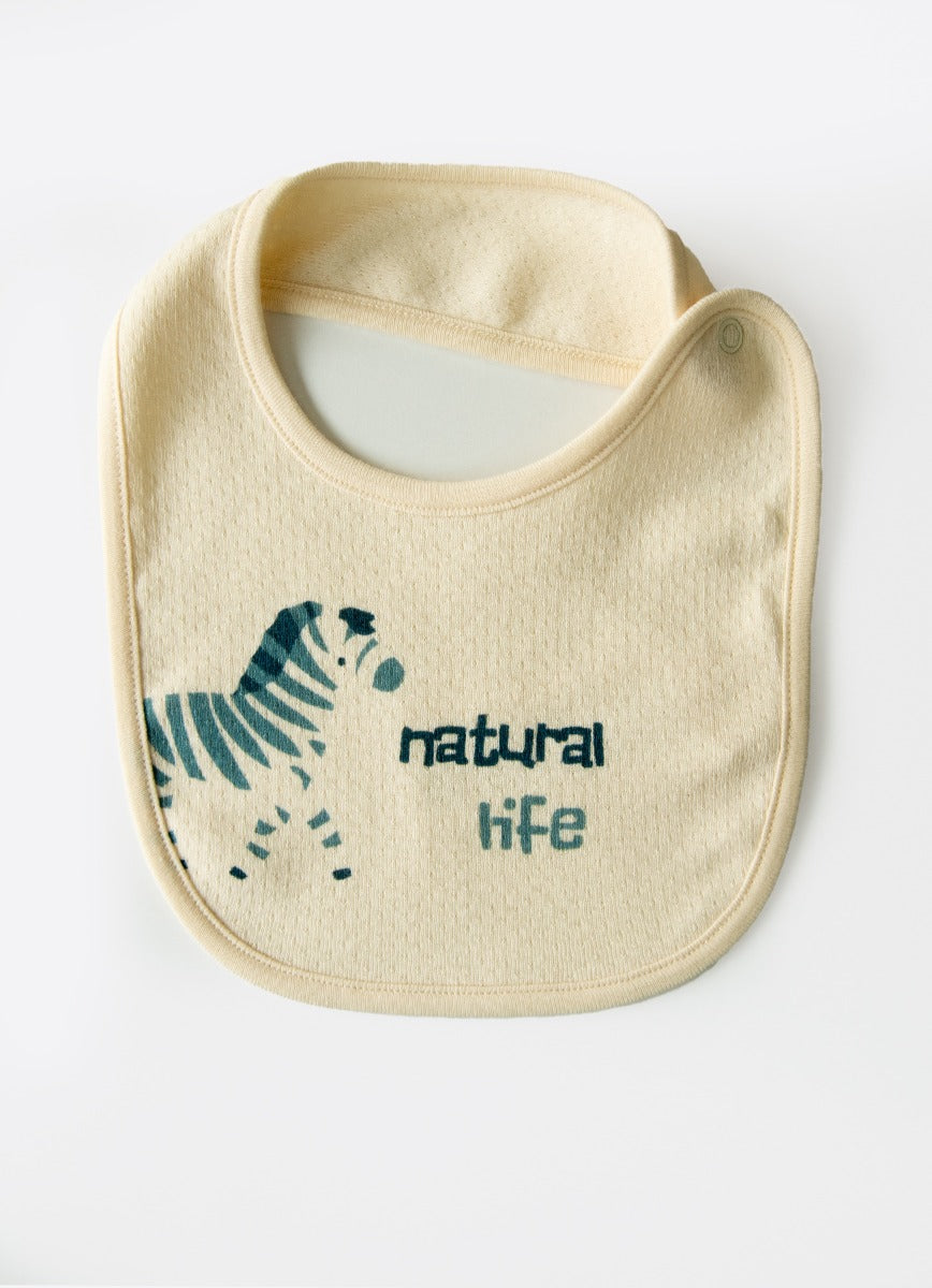 Kitikate ORGANIC PREMIUM TOUCAN WITH BIB ROMPER NATURAL