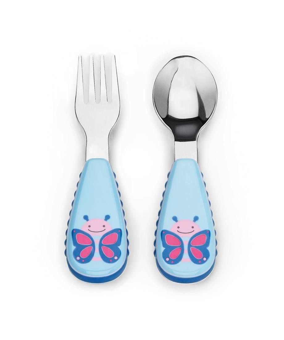 سكيب هوب- زوتينسيلز شوكة وملعقة للأطفال فراشة