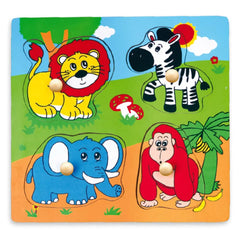 viga Flat Puzzle - Wild Animals